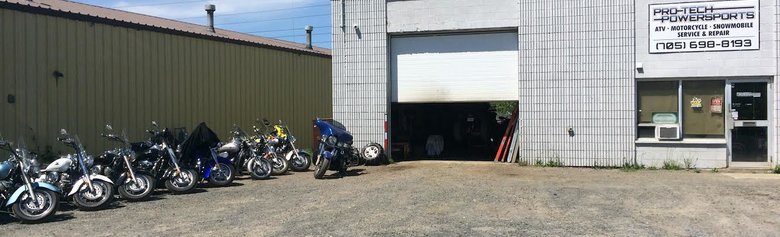 Outside of Pro-Tech Powersports shop